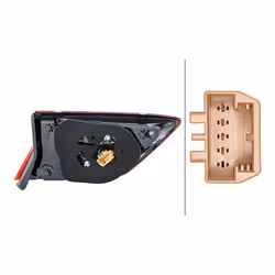 HELLA 2SA 012 520-081 Feu arrière droit Partie intérieure LED 12 VOLKSWAGEN: Tiguan II