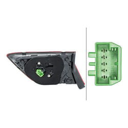 HELLA 2SA 012 522-111 Feu arrière gauche Partie intérieure LED 12 avec porte-lampe VOLKSWAGEN: Tiguan II, Tiguan Allspace