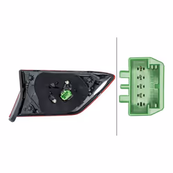 Feu arrière; HELLA; droit Partie intérieure LED 12; pour VOLKSWAGEN, VW; E14256, 5NA945308E