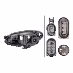 HELLA 1LL 012 644-041 Phares droit H4, PY21W FF, Halogène 12 pour circulation à gauche VOLKSWAGEN: up! 3/5 portes, load up! Van