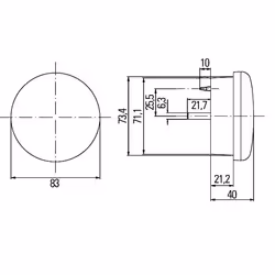 HELLA 2BA 959 011-001 Feu clignotant LED 12, 24 jaune arrière - Vue supplémentaire 7