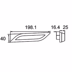HELLA 2BA 013 335-061 Feu clignotant LED 24, 12 limpide avant droite