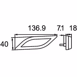HELLA 2BM 013 338-011 Feu clignotant supplémentaire