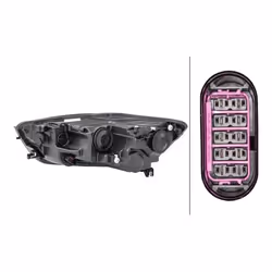 HELLA 1LJ 011 149-041 Phares droit H7, H15, PY21W, W5W Halogène 12 pour circulation à gauche AUDI: A6 C7 Avant