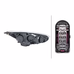 HELLA 1LE 354 827-031 Phares gauche W5W, H7/H1, PY21W Technologie d'illumination pour circulation à gauche FORD: FOCUS 3, FOCUS 3 Turnier