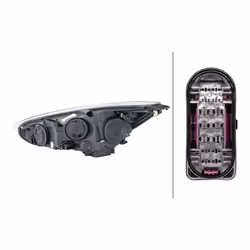 HELLA 1LE 354 827-041 Phares droit H7/H1, PY21W, W5W Technologie d'illumination pour circulation à gauche FORD: FOCUS 3, FOCUS 3 Turnier