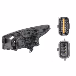 Projecteur principal HELLA 1EE 011 410-461, droite