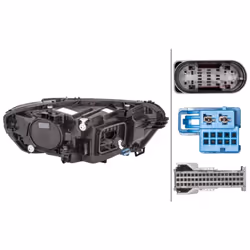 Projecteur principal HELLA 1EX 015 086-511, gauche