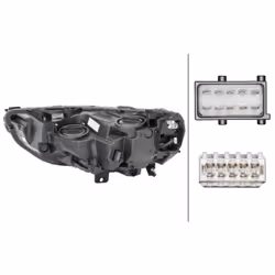 Projecteur principal HELLA 1EG 354 869-021, droite