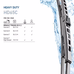 Balai d'essuie-glace HELLA 9XW184 107-262, Truck, 650mm, Avant, 1 pièce - Vue supplémentaire 7