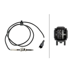 Palpeur, température des gaz HELLA 6PT 358 181-781
