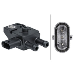 Capteur, pression des gaz échappement HELLA 6PP 009 403-421