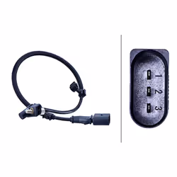 Capteur d'angle, vilebrequin HELLA 6PU009 168-691