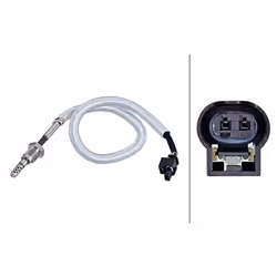 Palpeur, température des gaz HELLA 6PT 010 376-441