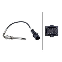 Palpeur, température des gaz HELLA 6PT 010 376-361
