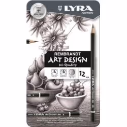 Lyra Rembrandt Art Design, 6B, Noir, 12 pièce(s)
