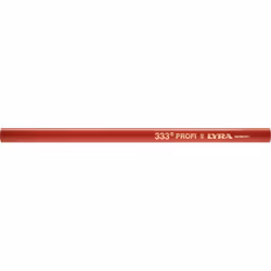L'ovale crayon de charpentier, poli rouge • Ovale • Mine extrêmement forte • Pour le métal, la pierre, le béton, sec et bois  ...