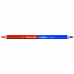 Crayon de marquage duo slim rouge et bleu LYRA Vendu en boîte de 100.Taillé des 2 côtés pour un marquage / corrections ( bleu ...