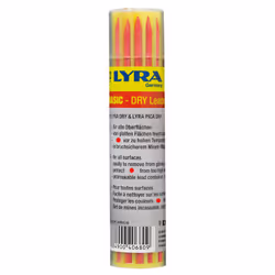 Etui 12 de Mines de Rechange rouges LYRA DRY pour marqueurs LYRA-DRY et LYRA PICA DRY - Set de 12 mines dans une boite ( 12 r ...