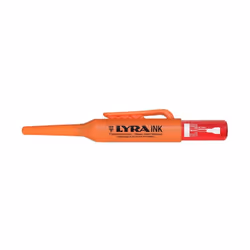 Marqueur LYRA INK Rouge - L4488001 - Marqueur pointe profilée pour trous de perçage et endroits difficiles d'accès. Marquage  ...