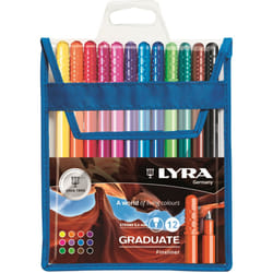 Lyra Graduate Fineliner stylo fin Multicolore 12 pièce(s)