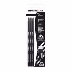 Eberhard Faber 510197, HB, Noir, Graphite, Triangulaire, Bureau, École, 52%, Boîte