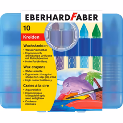 Eberhard Faber Winner, 10 pièce(s), Multicolore, Rond, Cire, Boîte