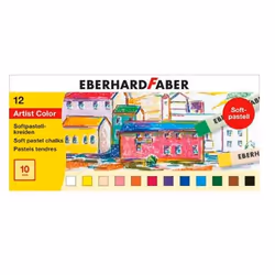 Eberhard Faber 522512, 12 pièce(s), Noir, Bleu, Marron, Vert, Orange, Rose, Rouge, Violet, Blanc, Jaune, Multicolore, Rectang ...