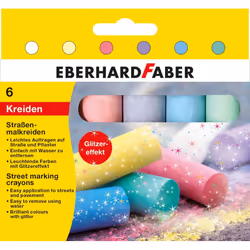 Eberhard Faber Street Marking Glitter, Multicolore, 3 an(s), Garçon/Fille, Enfant, 6 pièce(s), Boîte