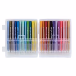 Eberhard Faber Fasermaler Glitter stylo-feutre Noir, Bleu, Marron, Cyan, Or, Vert, Cyan clair, Vert clair, Rose clair, Lilas, Orange, Rose, Violet, Rouge, Rose, Argent, Violet, Jaune 24 pièce(s)