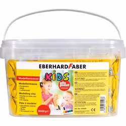 Eberhard Faber EFA Plast, Pâte à modeler, Blanc, Enfant, 1 pièce(s), Panier en plastique, 1 couleurs