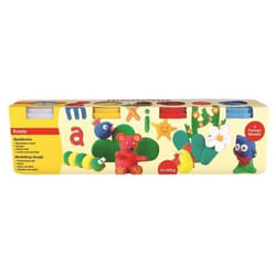 Eberhard Faber 572506 composant pour poterie et modelage Pâte à modeler 560 g Bleu, Rouge, Blanc, Jaune 4 pièce(s)