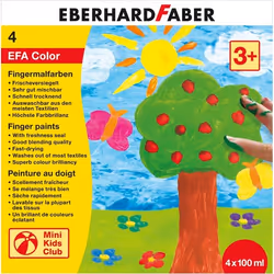 Eberhard Faber 578804, Bleu, Vert, Rouge, Jaune, Lavable, 100 ml