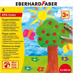Eberhard Faber 578804 peinture lavable Bleu, Vert, Rouge, Jaune