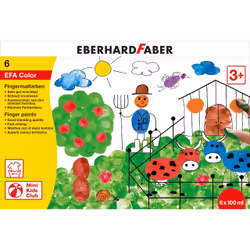 Eberhard Faber EFAColor, Noir, Bleu, Vert, Rouge, Blanc, Jaune, 100 ml