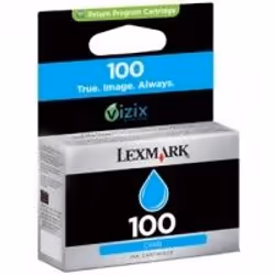 Lexmark 100 Cyan Return Program Ink Cartridge, Original, Cyan, Pro205/Pro705/Pro805/Pro905/S305/S405/S505/S605, Impression à  ...