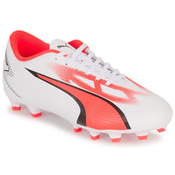 Chaussures de foot - PUMA - ULTRA PLAY - Crampons moulés - Junior - Blanc