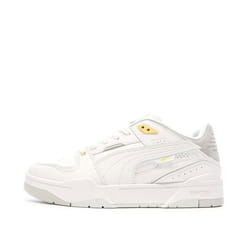 Baskets Blanches/Grises/Jaunes Homme Puma Slipstream Bball