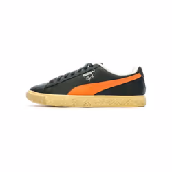 Sneakers Clyde Vintage Cuir Noir