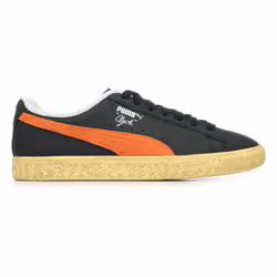 Sneakers Clyde Vintage Cuir Noir