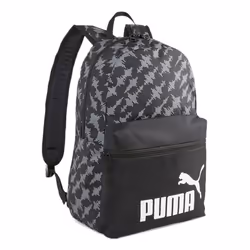 PUMA Sac à dos noir gris pour femme et homme - Phase AOP Backpack Black - Letter Camo 232213