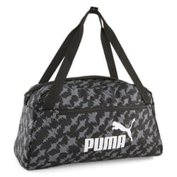 PUMA Sac de sport gris noir pour femme - Phase AOP Sports Bag Black - Letter Camo 232218