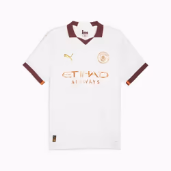 Maillot de football - Puma - Manchester City 23-24 - Blanc - Manches courtes - Respirant