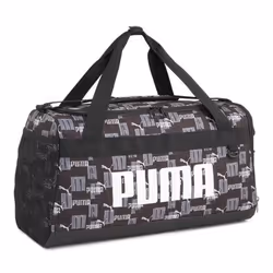 PUMA Sac à épaule noir gris pour femme et homme - Challenger Duffel Bag S Puma Black - Logo AOP 252977