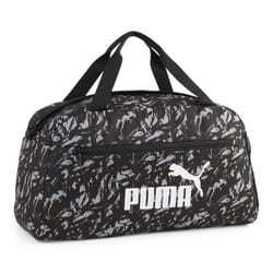 PUMA Sac de sport gris noir pour femme et homme - Phase AOP Sports Bag Puma Black - Concrete Gray - AOP 252966