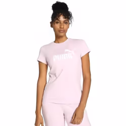 T-shirt Femme - Puma - Essential Logo Tee - Couleur Mauve - Manches Courtes - Coton