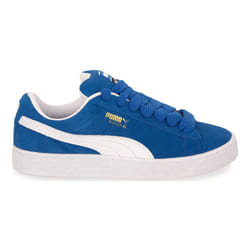 Sneakers Suede Cuir Bleu