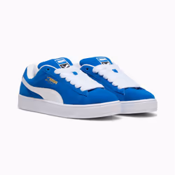 Sneakers Suede Cuir Bleu