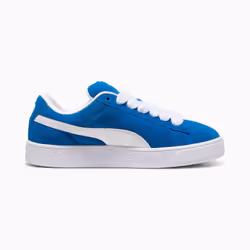Sneakers Suede Cuir Bleu