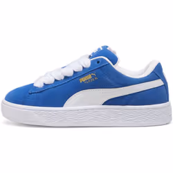 Sneakers Suede Cuir Bleu
